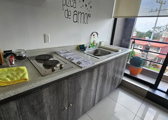 S06 King Premium Tec Cem Con Cocineta Wifi Balcon Parking Terraza Apartment *